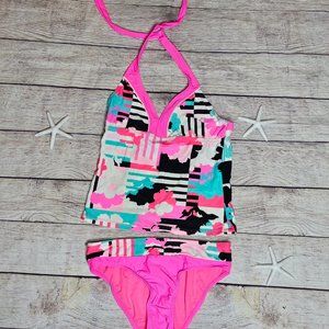 NWOT Girls Pink 2 piece tankini set